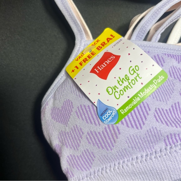 Hanes 3 Pack T-Back Bra, Sz S NWT - Picture 3 of 7